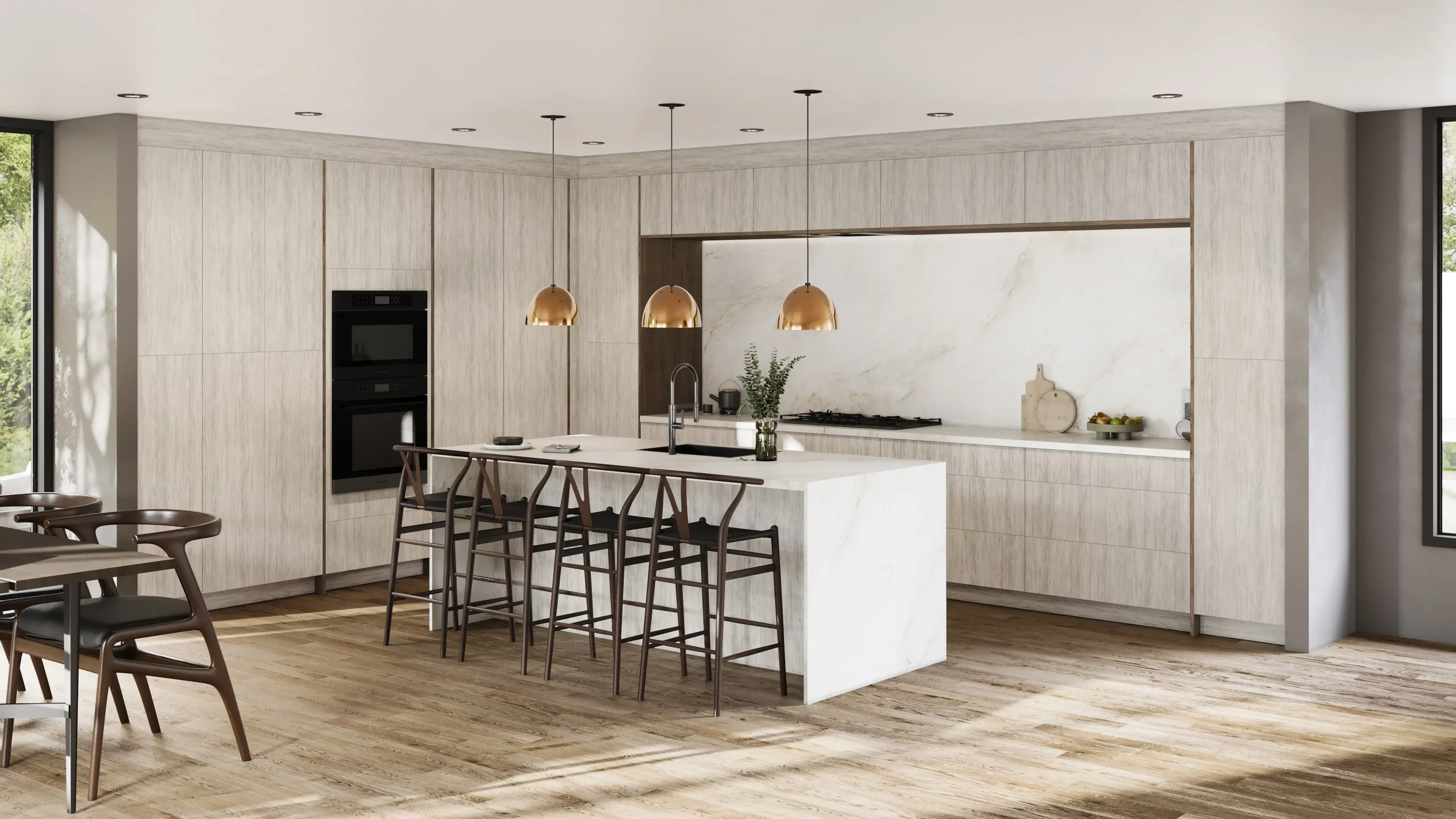 Ovela® Catalina Light Artwood 33"W x 34.5"H x 21"D Vanity Cabinet (VB33)