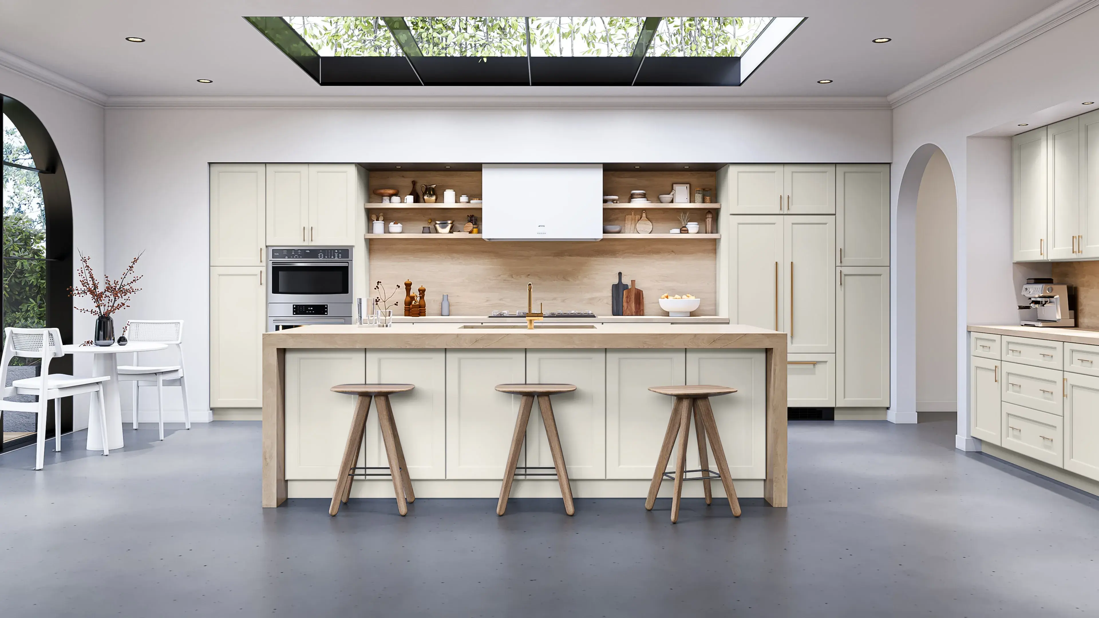 Allure® Fusion Dove 15"W x 84"H x 24"D Tall Pantry Cabinet (TP152484)