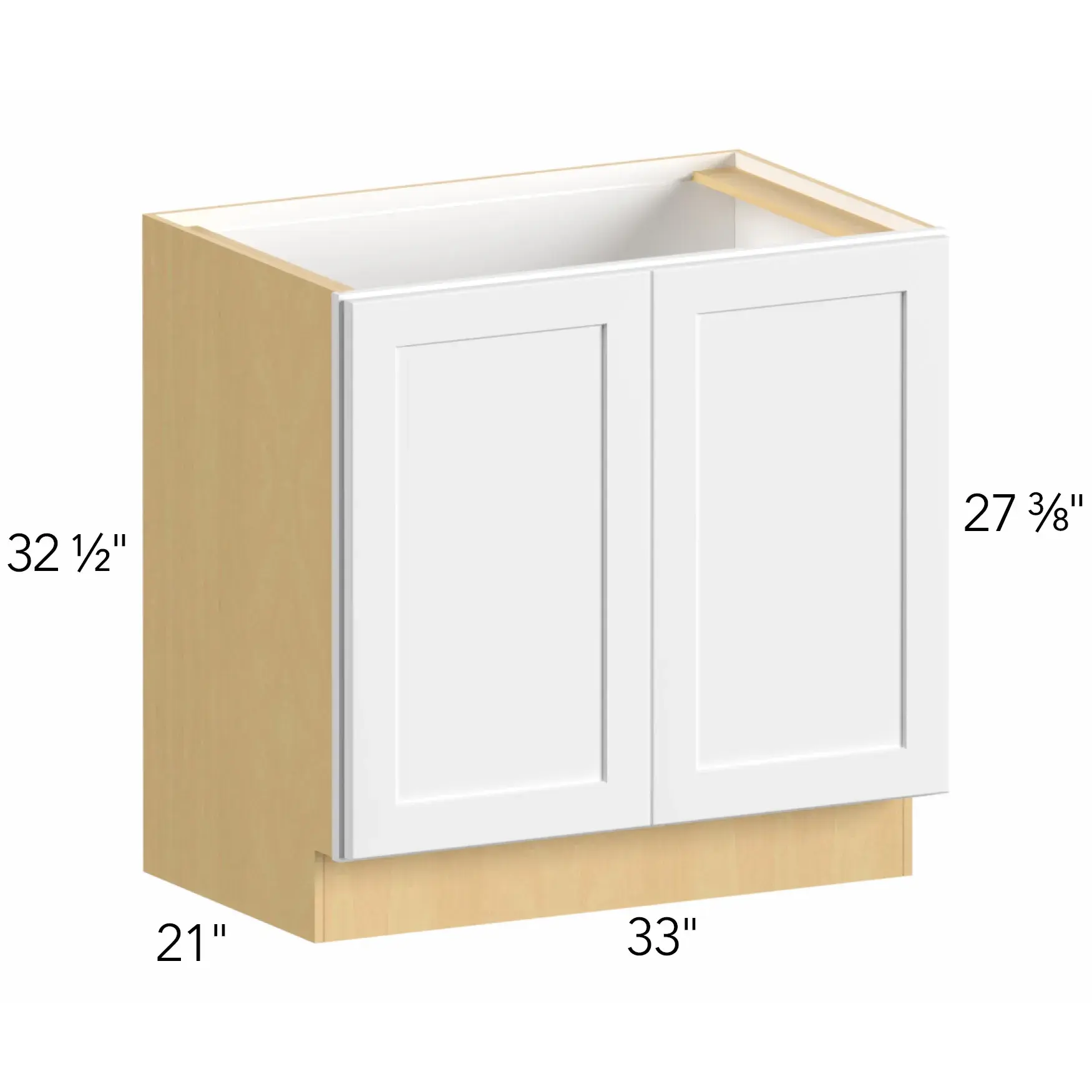 Allure® Galaxy Frost 33"W x 32.5"H x 21"D Vanity Cabinet (ADA-VSB33-R)