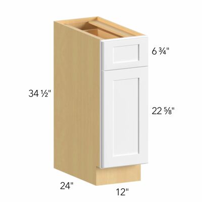 Allure® Galaxy Dove 12"W x 34.5"H x 24"D Base Cabinet (B12)