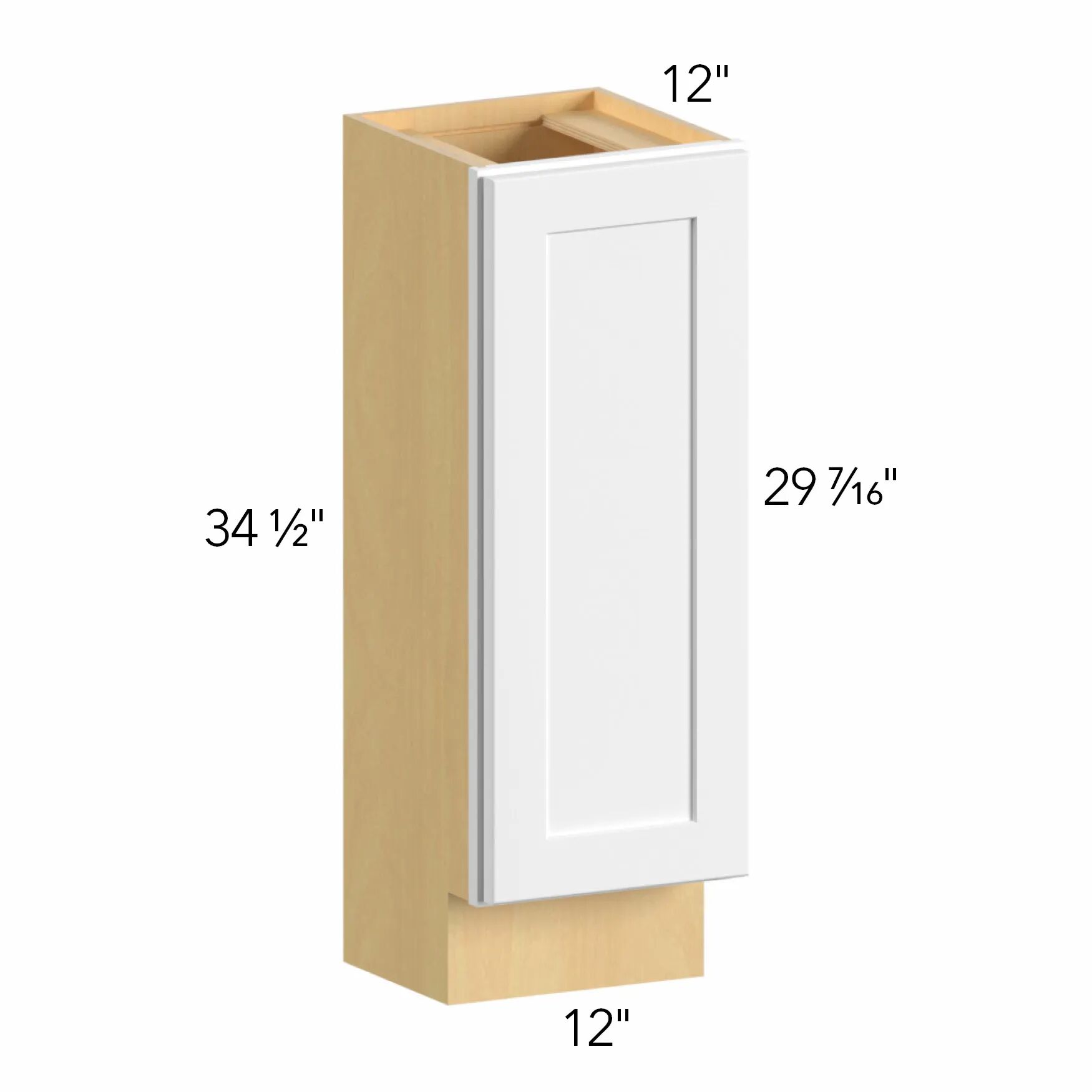 Allure® Galaxy Natural Oak 12"W x 34.5"H x 12"D Base Cabinet (B12FD-12D)