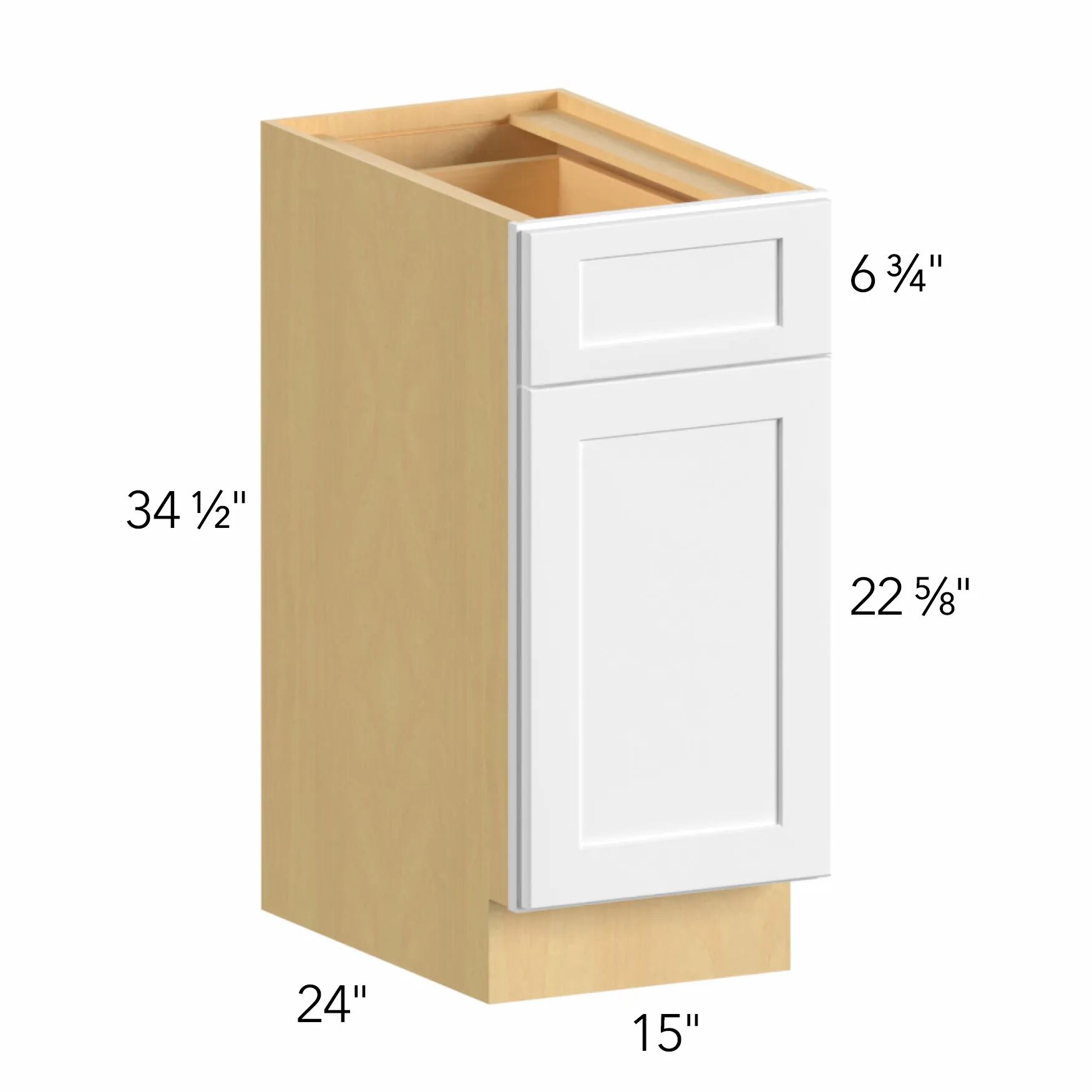 Allure® Echo Dove 15"W x 34.5"H x 24"D Base Cabinet (B15)