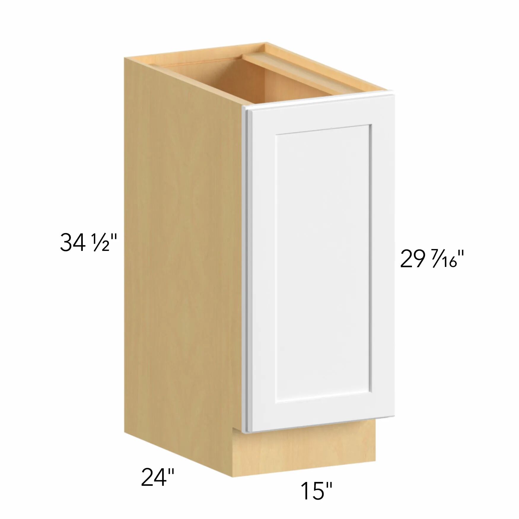 Allure® Echo Dove 15"W x 34.5"H x 24"D Base Cabinet (B15FD)
