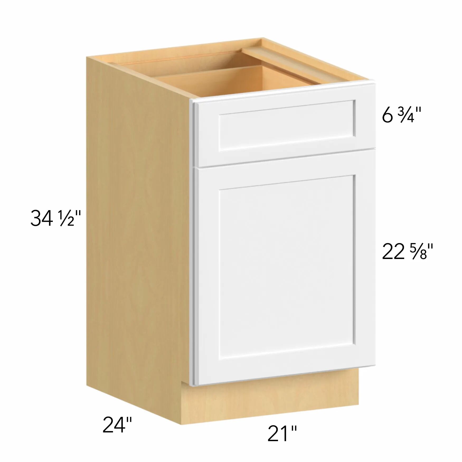 Allure® Echo Timber 21"W x 34.5"H x 24"D Base Cabinet (B21)