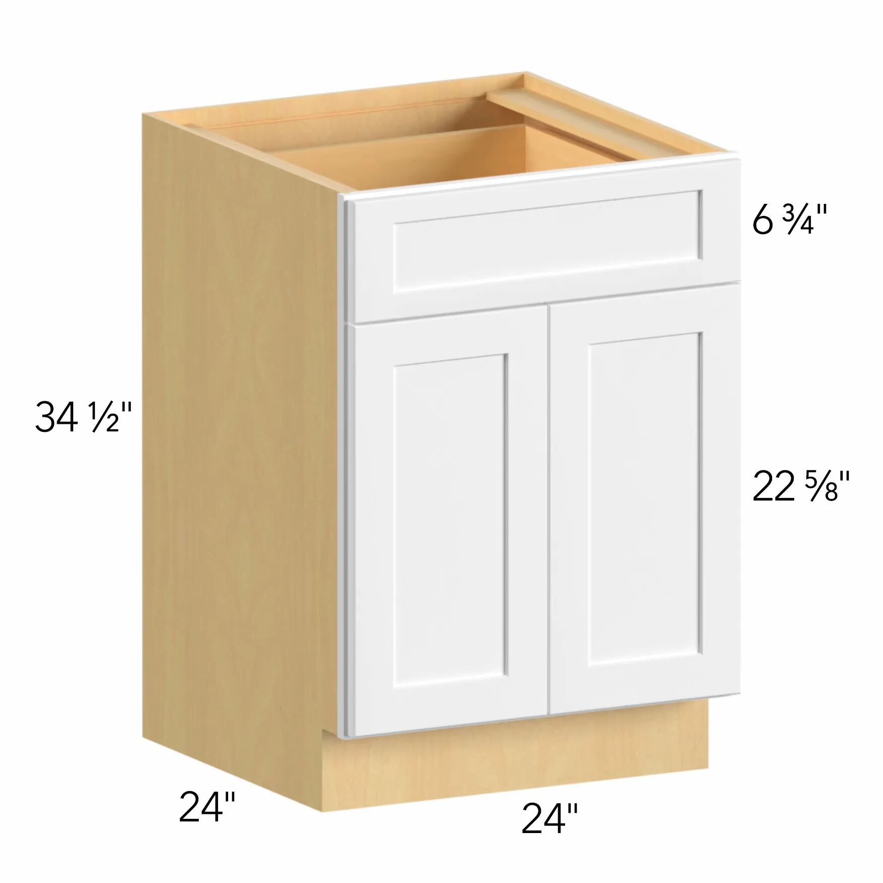 Allure® Echo Dove 24"W x 34.5"H x 24"D Base Cabinet (B24)