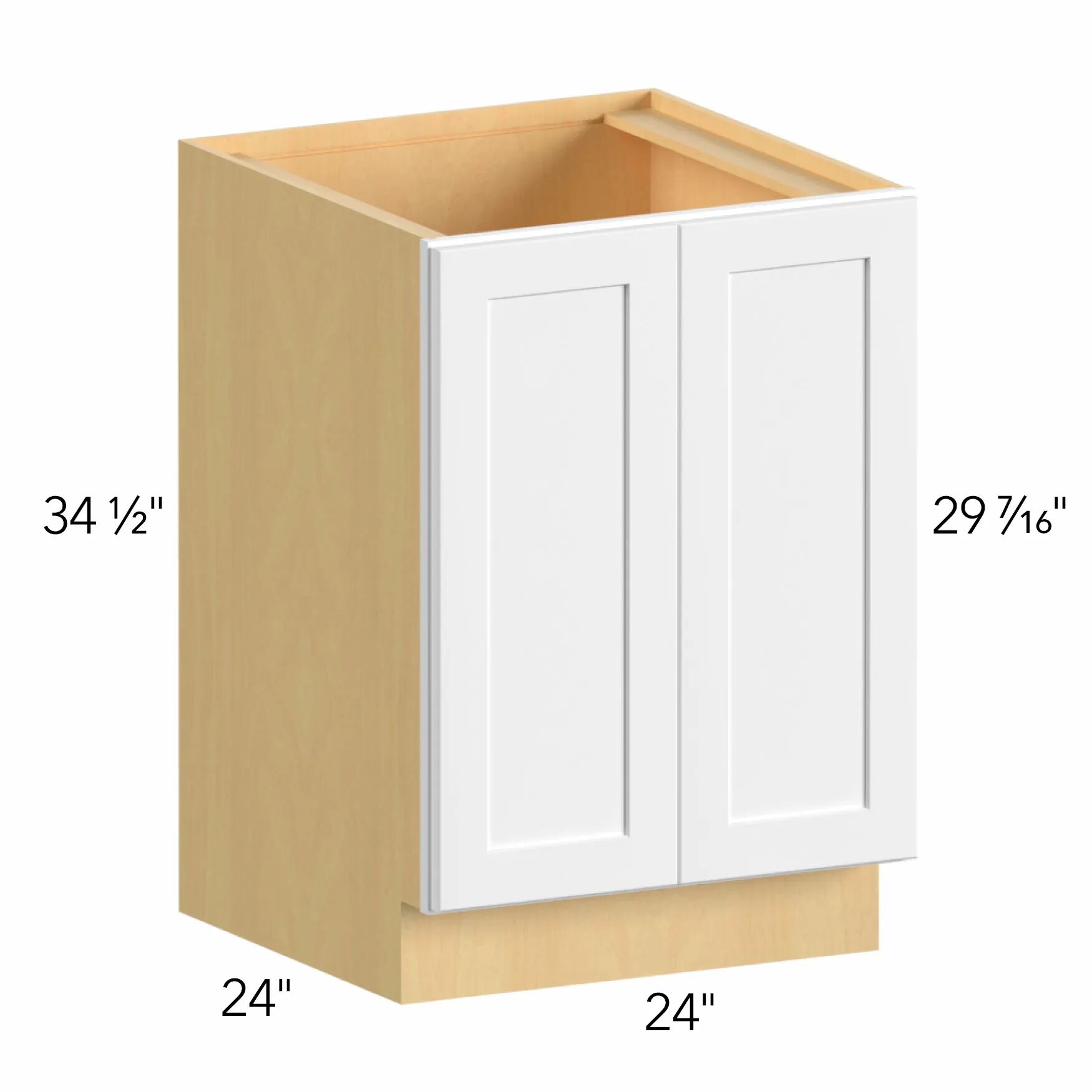 Allure® Echo Dove 24"W x 34.5"H x 24"D Base Cabinet (B24FD)
