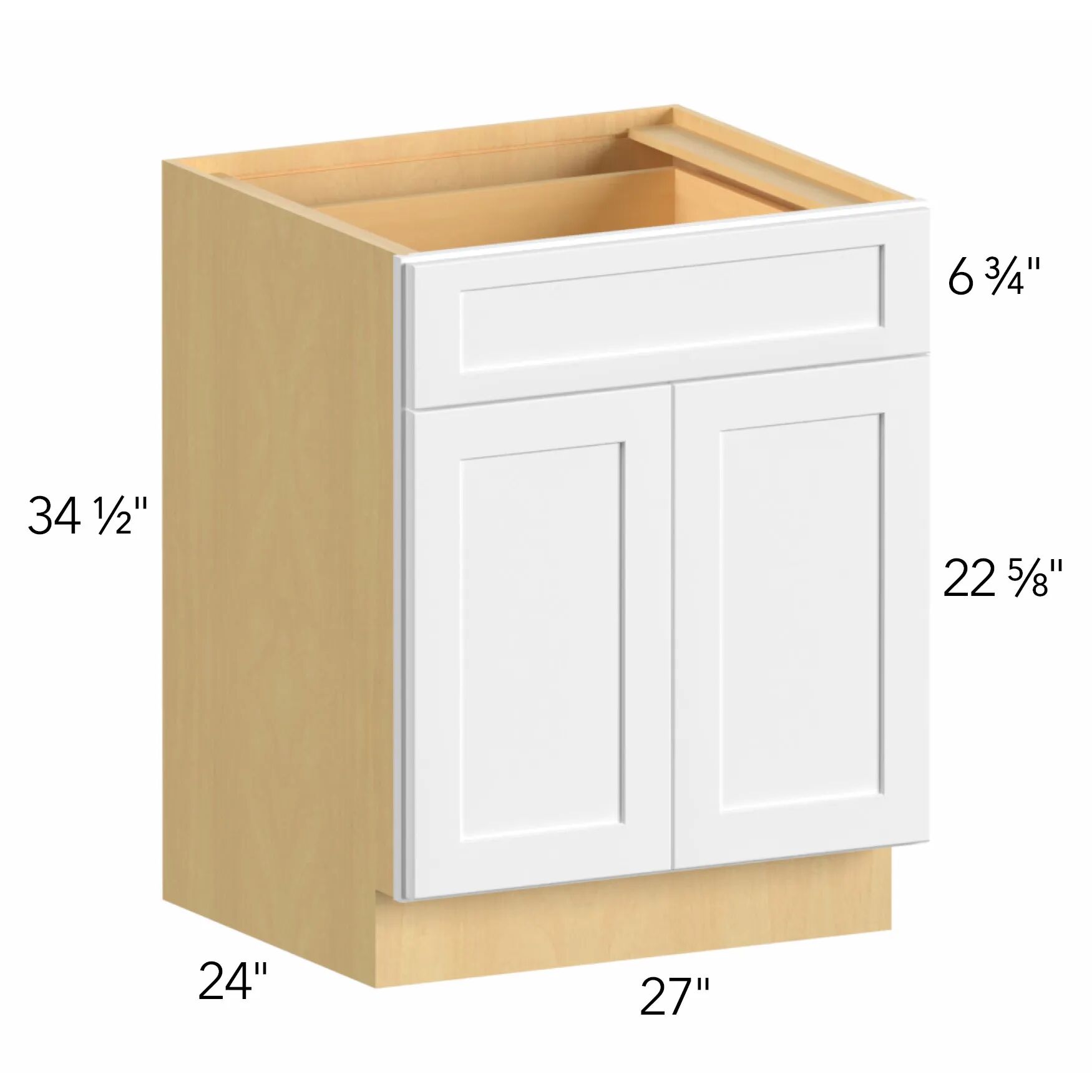 Allure® Echo Dove 27"W x 34.5"H x 24"D Base Cabinet (B27)