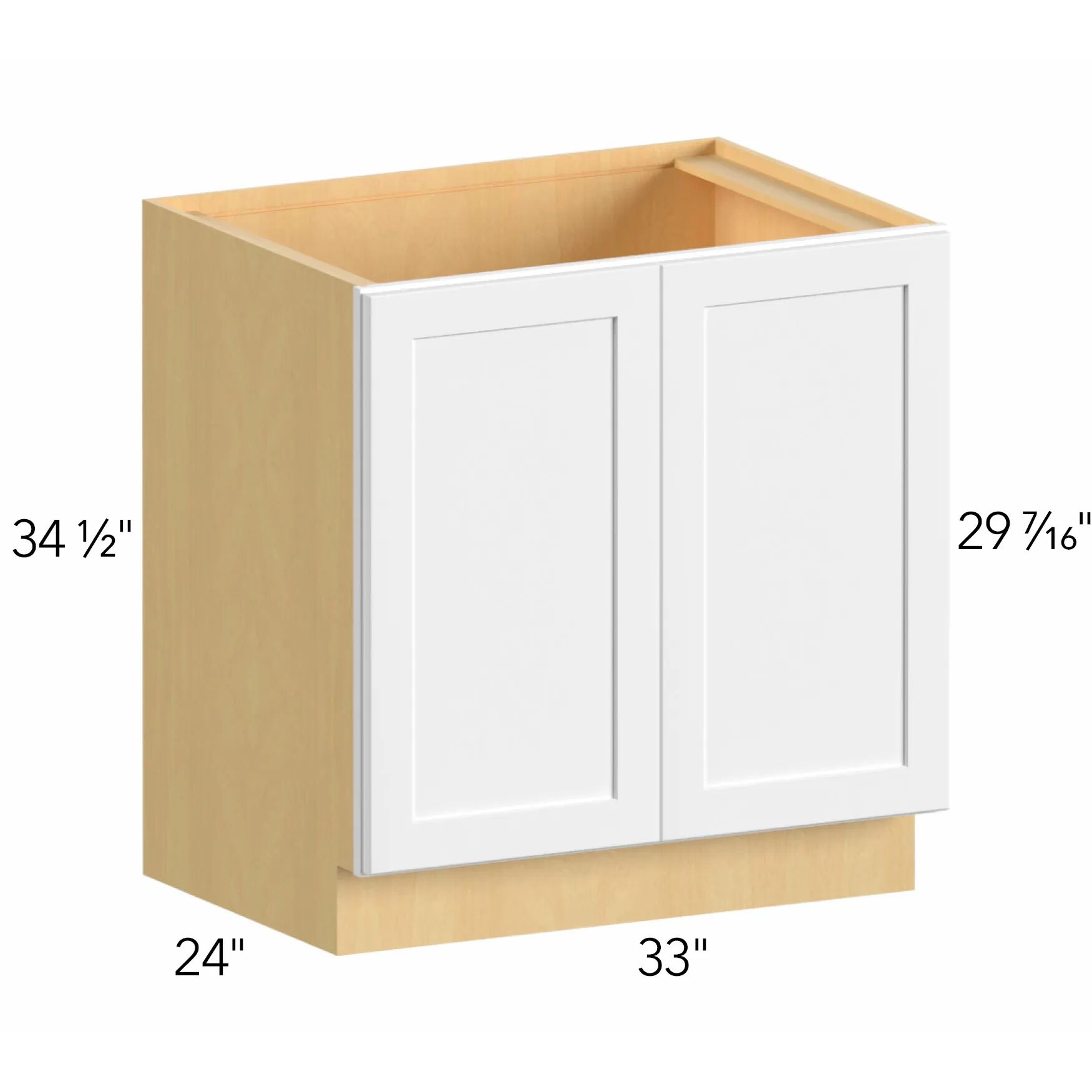 Allure® Echo Dove 33"W x 34.5"H x 24"D Base Cabinet (B33FD)