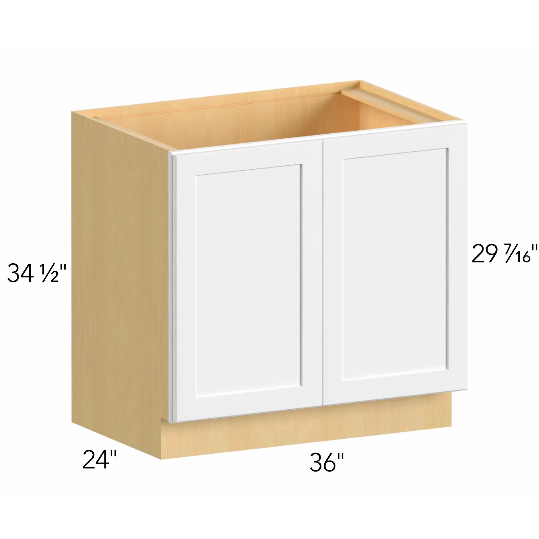 Allure® Echo Dove 36"W x 34.5"H x 24"D Base Cabinet (B36FD)