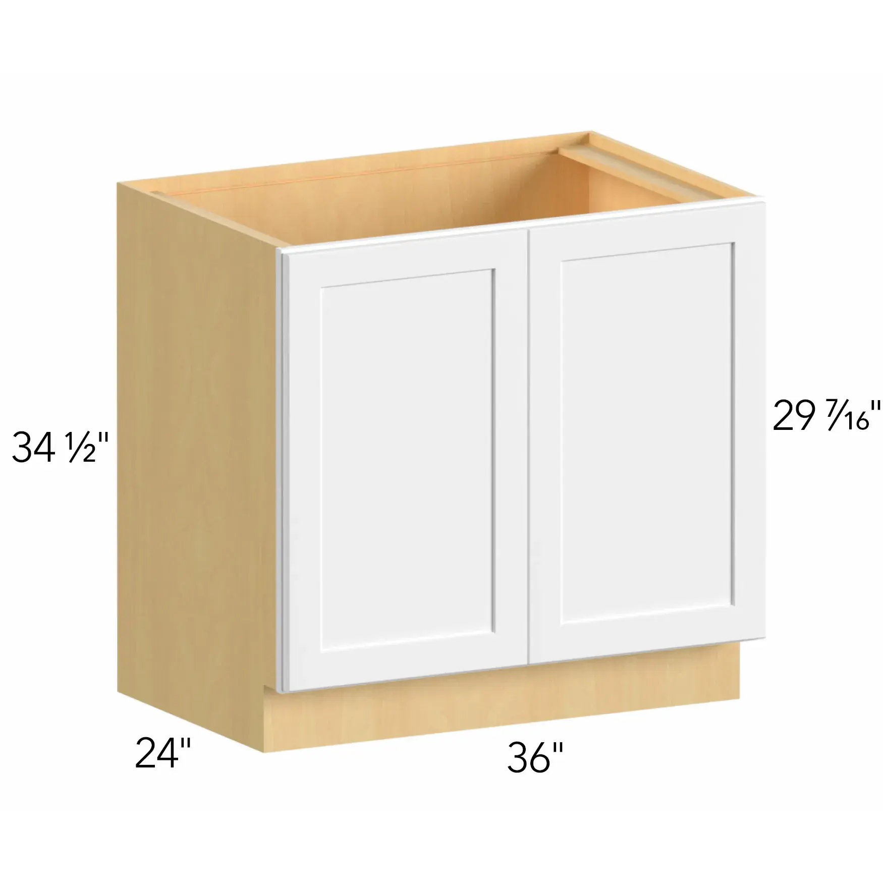 Allure® Echo Dove 36"W x 34.5"H x 24"D Base Cabinet (B36FD)