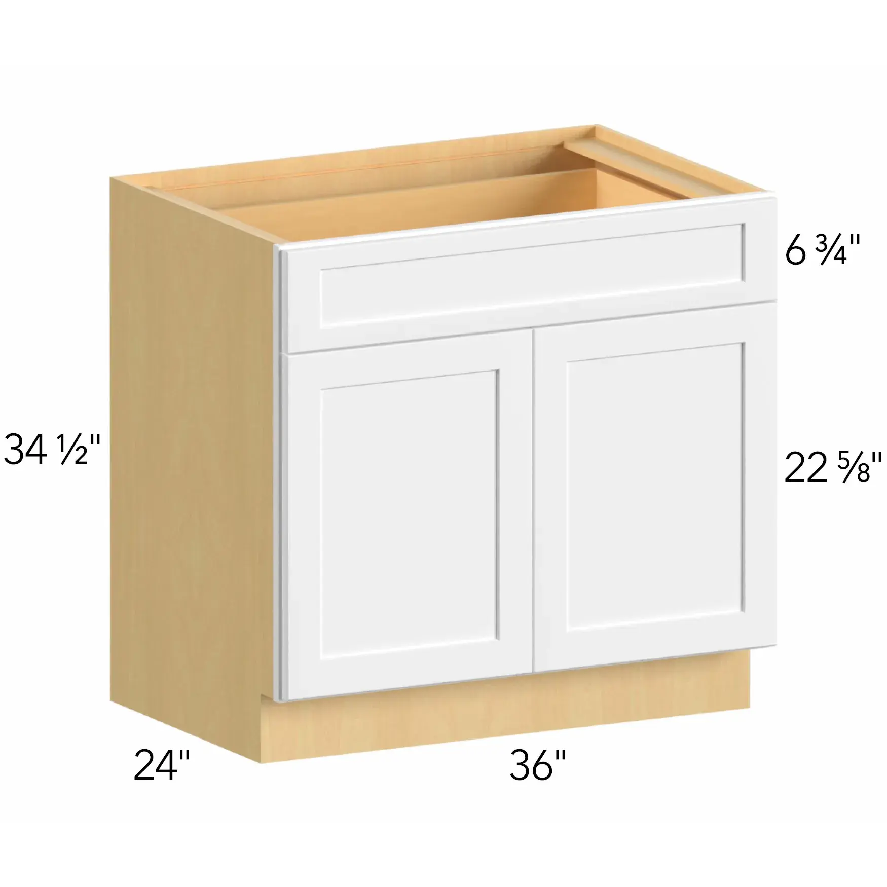 Allure® Echo Timber 36"W x 34.5"H x 24"D Base Cabinet (B36SDF)