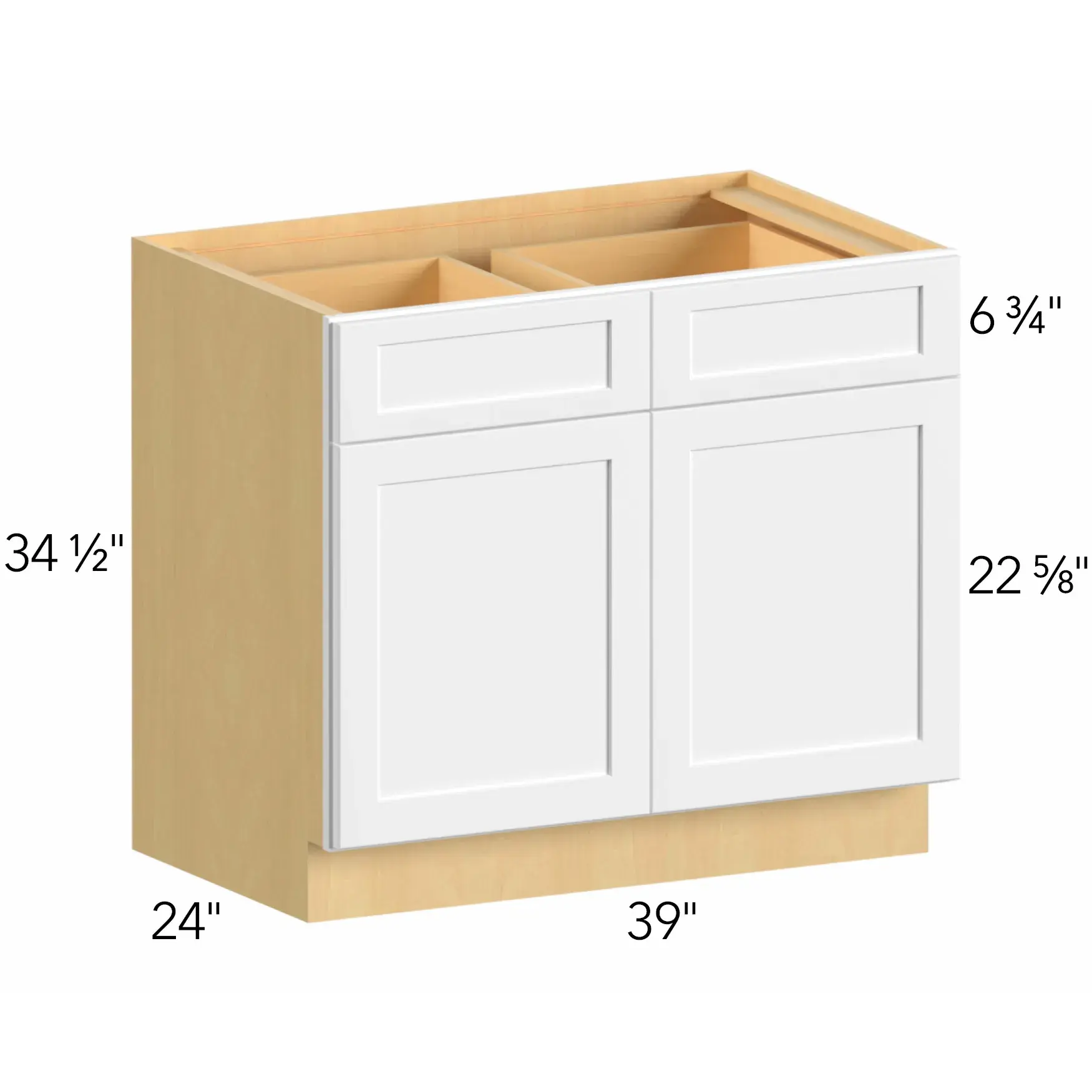 Allure® Echo Dove 39"W x 34.5"H x 24"D Base Cabinet (B39)