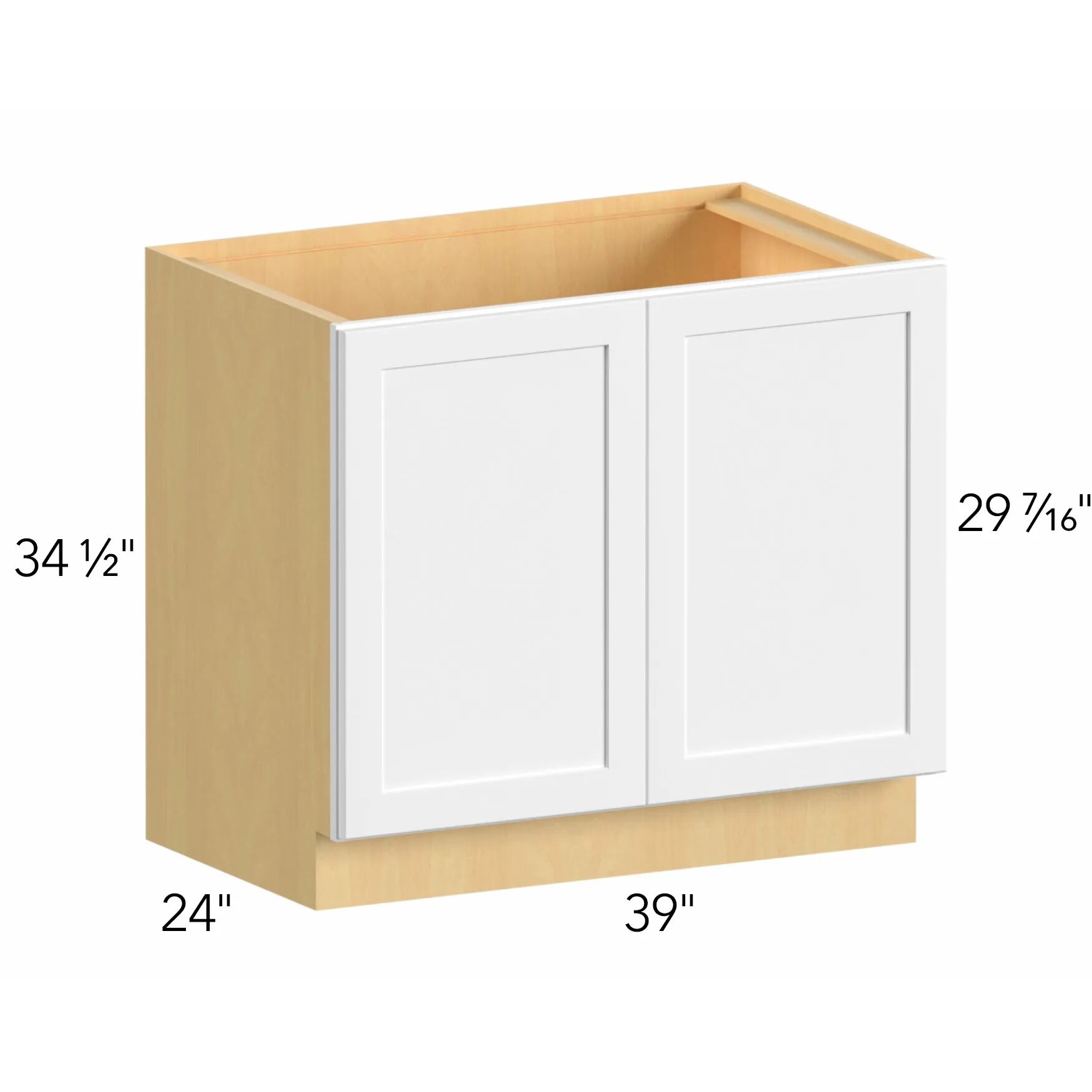 Allure® Echo Dove 39"W x 34.5"H x 24"D Base Cabinet (B39FD)