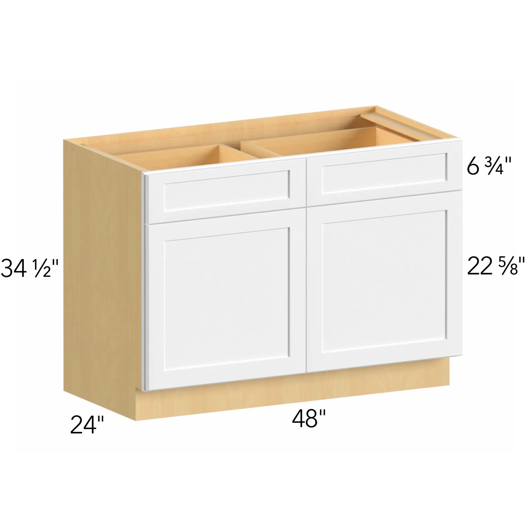 Allure® Echo Dove 48"W x 34.5"H x 24"D Base Cabinet (B48)