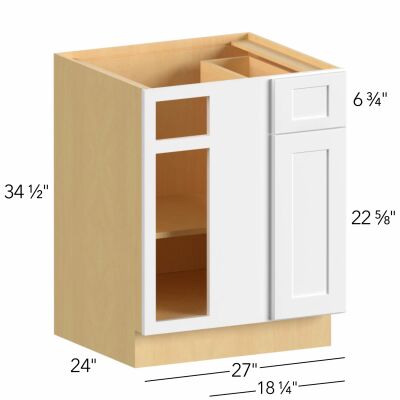 Allure® Echo Dove 27"W x 34.5"H x 24"D Blind Corner Cabinet (BLB36/39)