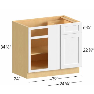 Allure® Galaxy Dove 39"W x 34.5"H x 24"D Blind Corner Cabinet (BLB42/45)