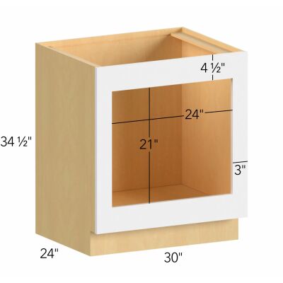 Allure® Galaxy Dove 30"W x 34.5"H x 24"D Blind Corner Cabinet (BOC30)