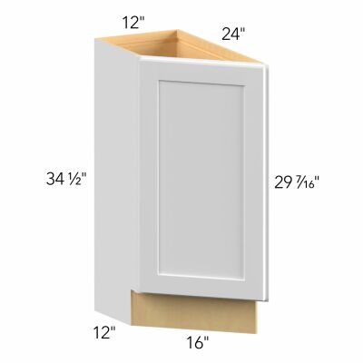 Allure® Galaxy Dove 12"W x 34.5"H x 24"D Blind Corner Cabinet (BTL12)