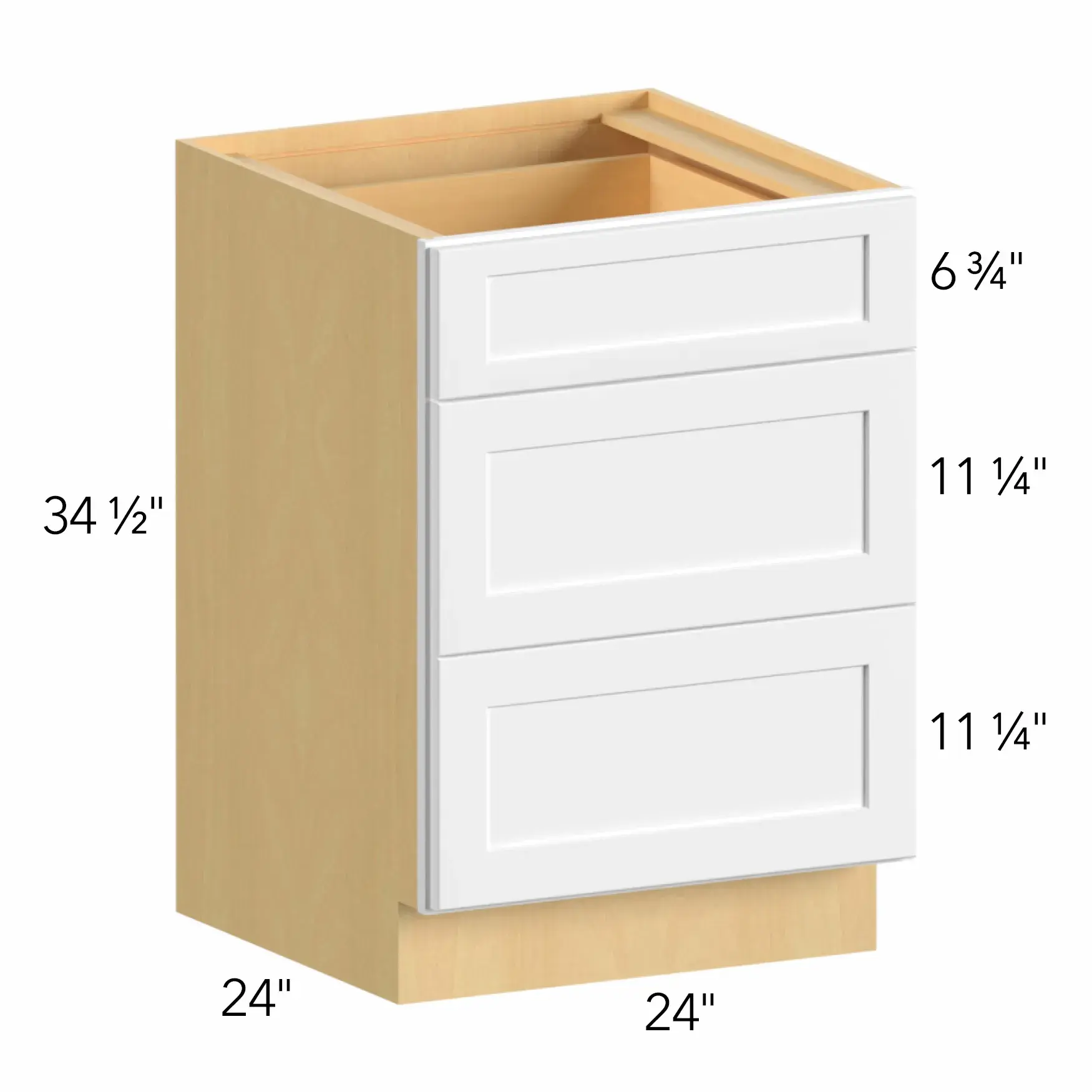 Allure® Echo Dove 24"W x 34.5"H x 24"D Drawer Base Cabinet (DB24)
