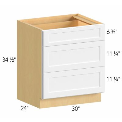 Allure® Echo Dove 30"W x 34.5"H x 24"D Drawer Base Cabinet (DB30)