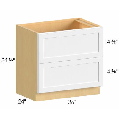 Allure® Galaxy Natural Oak 36"W x 34.5"H x 24"D Drawer Base Cabinet (DB36-2)
