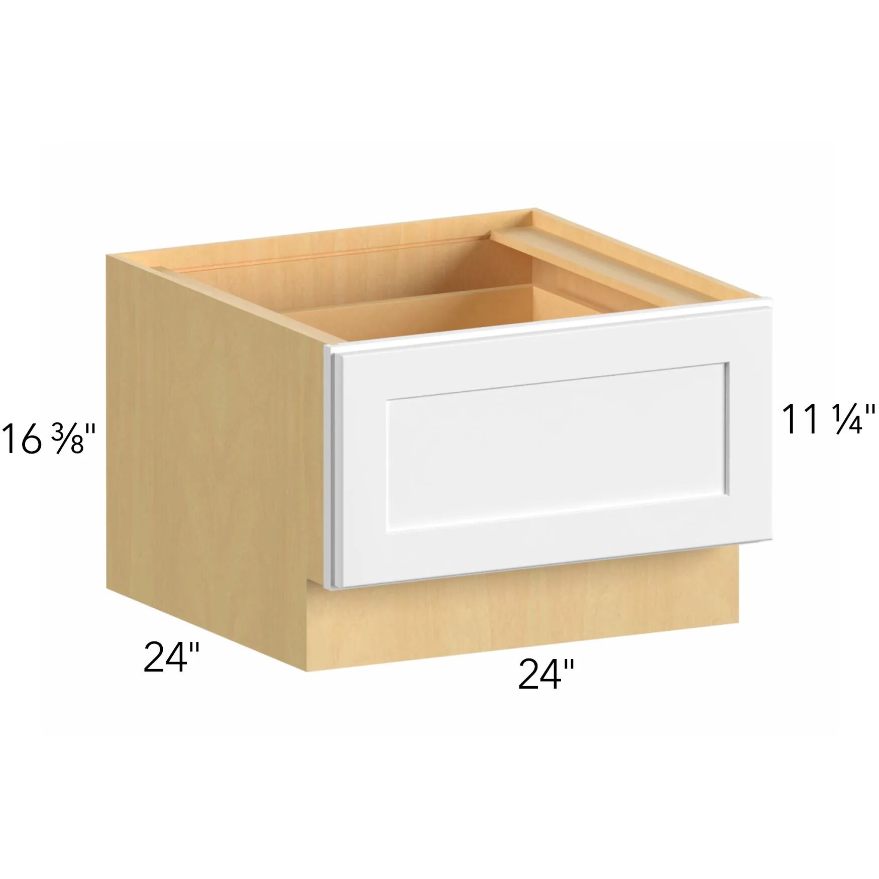 Allure® Echo Mocha 24"W x 16.5"H x 24"D Drawer Base Cabinet (DBS24)