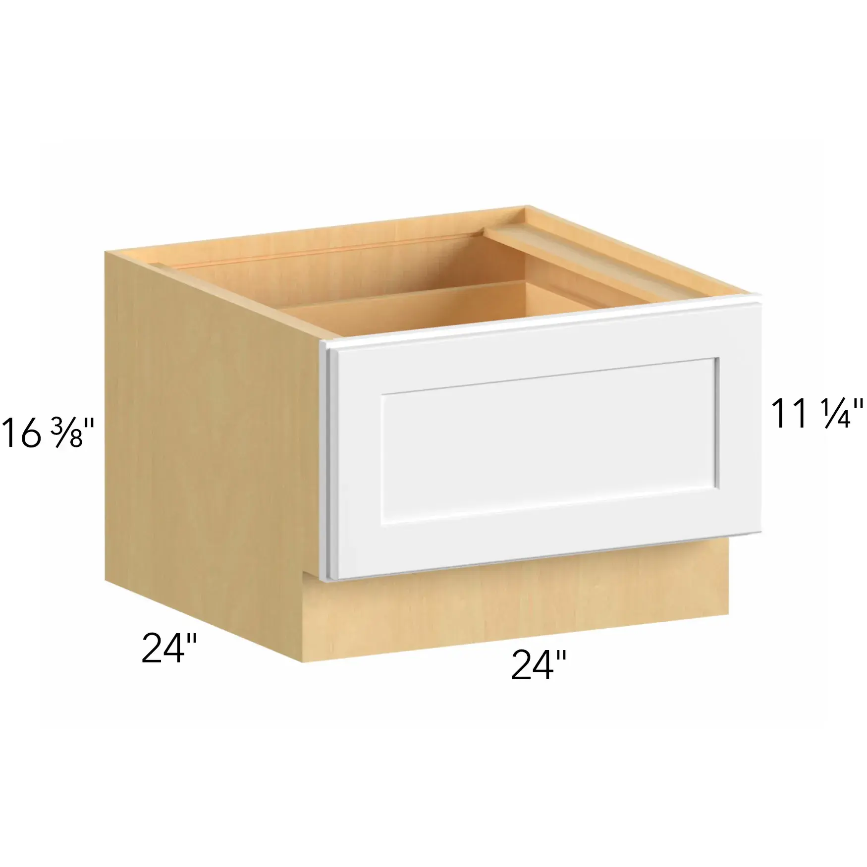 Allure® Echo Mocha 24"W x 16.5"H x 24"D Drawer Base Cabinet (DBS24)