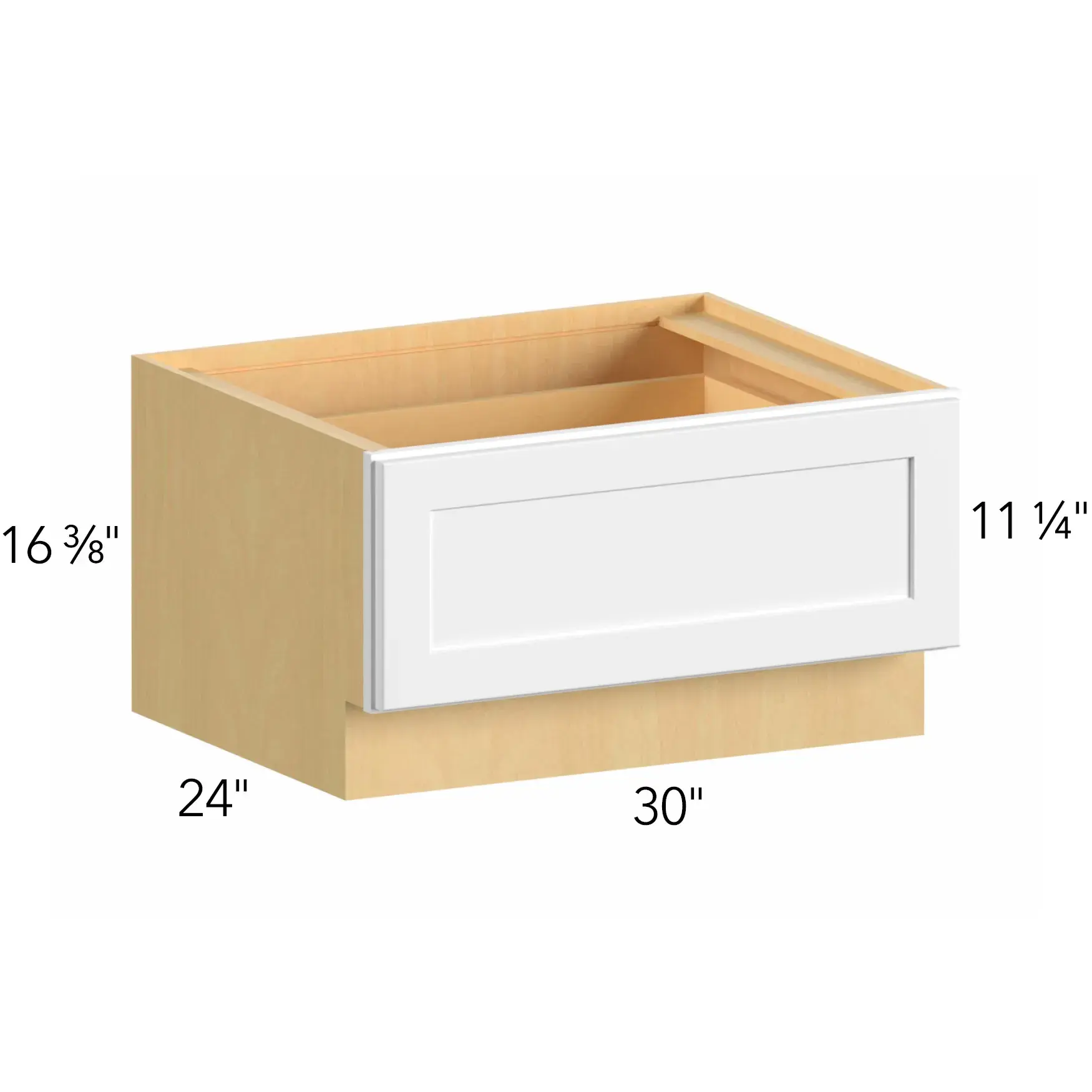 Allure® Echo Mocha 30"W x 16.5"H x 24"D Drawer Base Cabinet (DBS30)