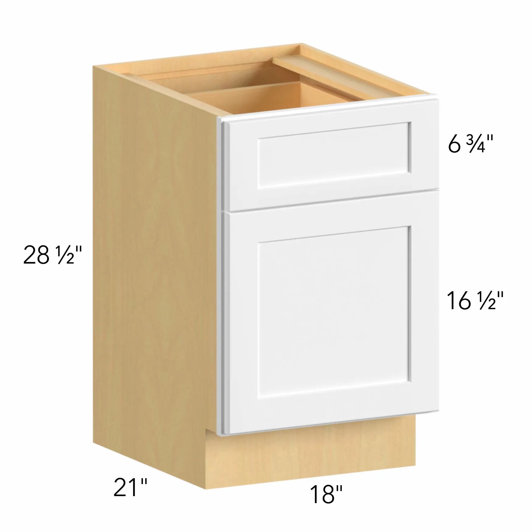Allure® Echo Dove 18"W x 28.5"H x 21"D Specialty Base Cabinet (FD18)