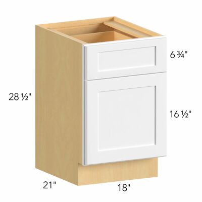 Allure® Echo Dove 18"W x 28.5"H x 21"D Specialty Base Cabinet (FD18)