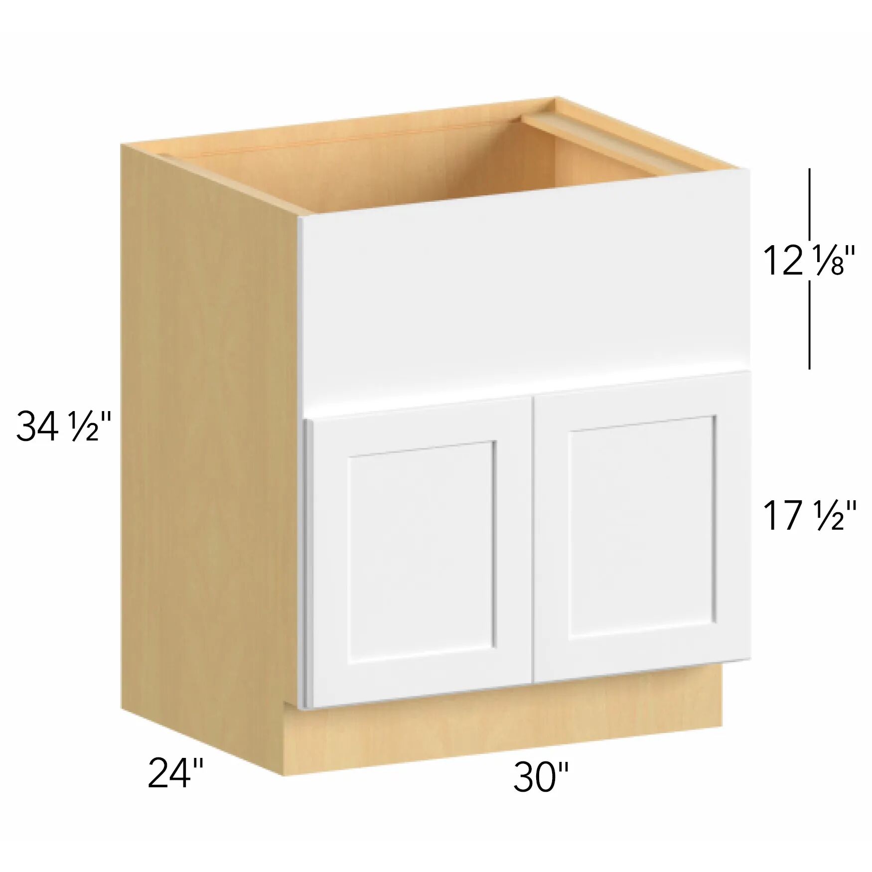 Allure® Echo Mocha 30"W x 34.5"H x 24"D Specialty Base Cabinet (FS30)