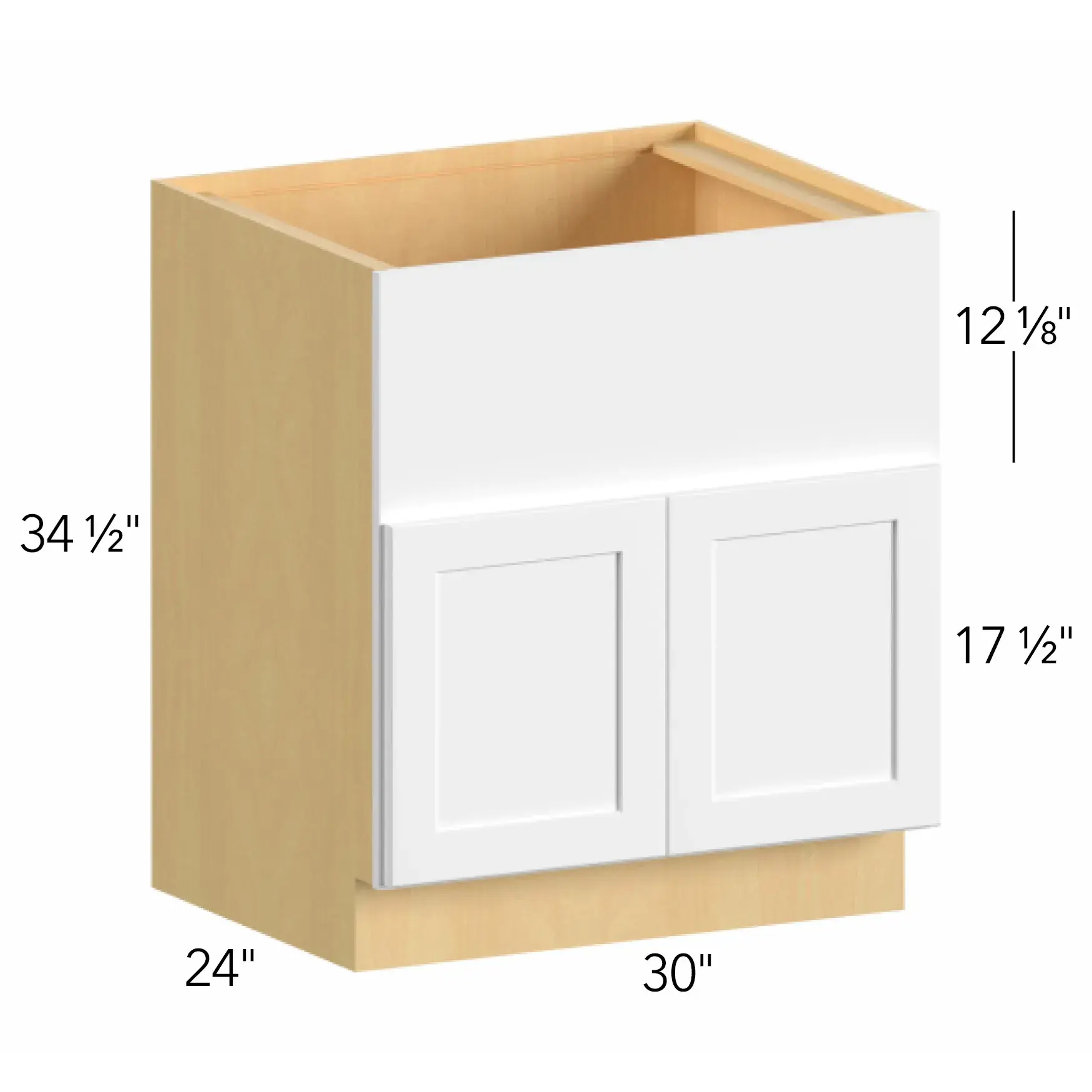 Allure® Echo Mocha 30"W x 34.5"H x 24"D Specialty Base Cabinet (FS30)