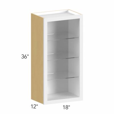 Allure® Galaxy Linen 18"W x 36"H x 12"D Wall Cabinet (Glass Ready) (NDW1836)