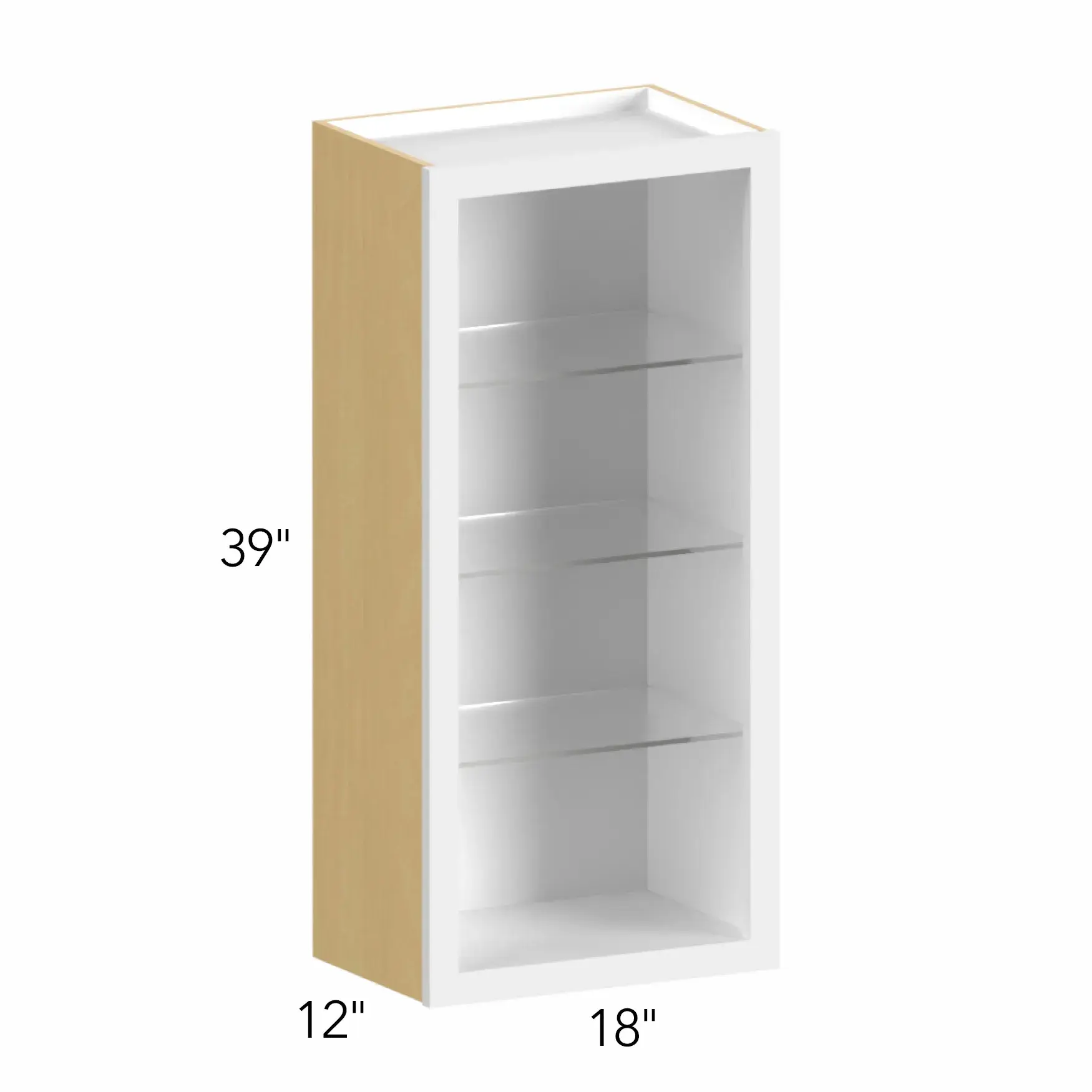 Allure® Galaxy Indigo 18"W x 39"H x 12"D Wall Cabinet (Glass Ready) (NDW1839)