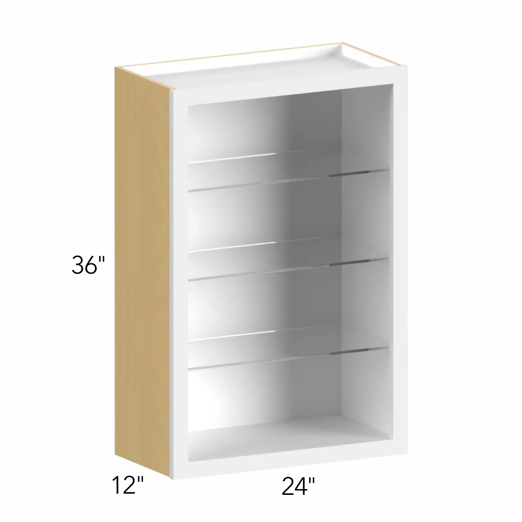 Allure® Galaxy Cobblestone 24"W x 36"H x 12"D Wall Cabinet (Glass Ready) (NDW2436)