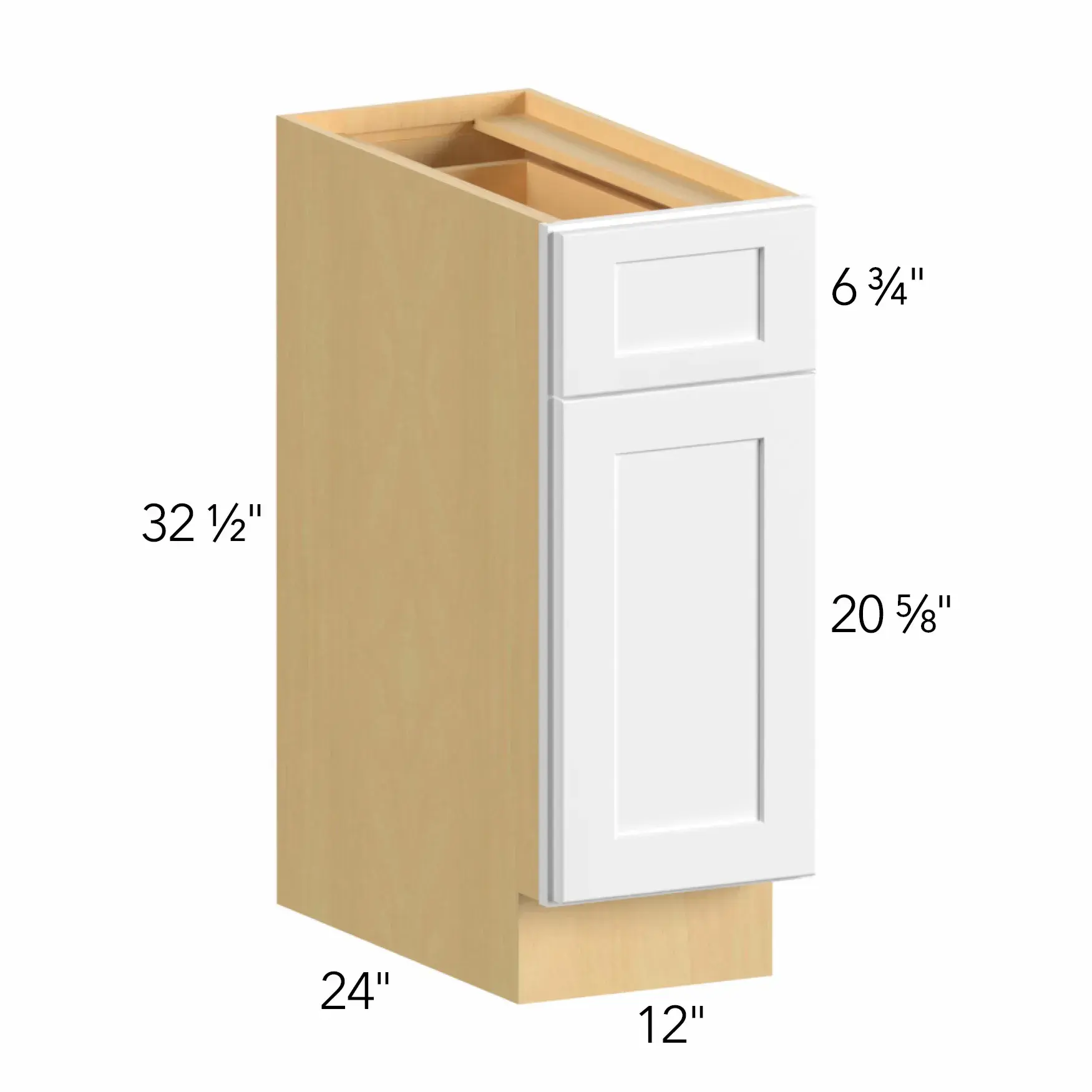 Allure® Galaxy Frost 12"W x 32.5"H x 24"D Base Cabinet (ADA-B12)