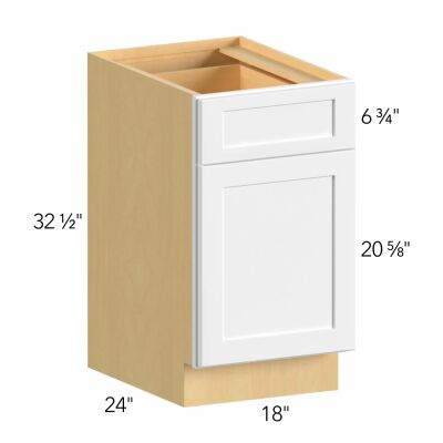 Allure® Galaxy Frost 18"W x 32.5"H x 24"D Base Cabinet (ADA-B18)