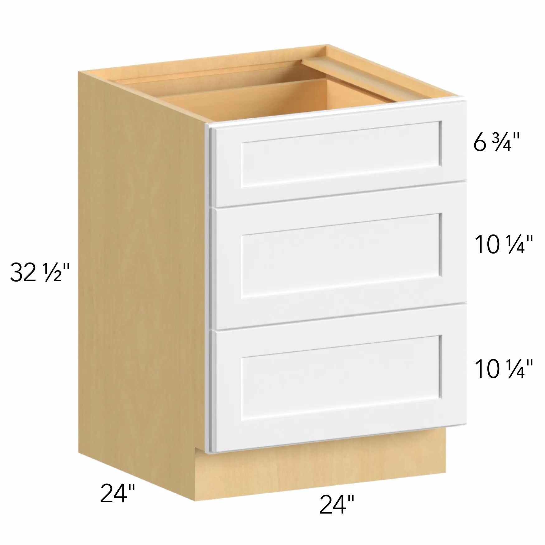 Allure® Galaxy Frost 24"W x 32.5"H x 24"D Drawer Base Cabinet (ADA-DB24)