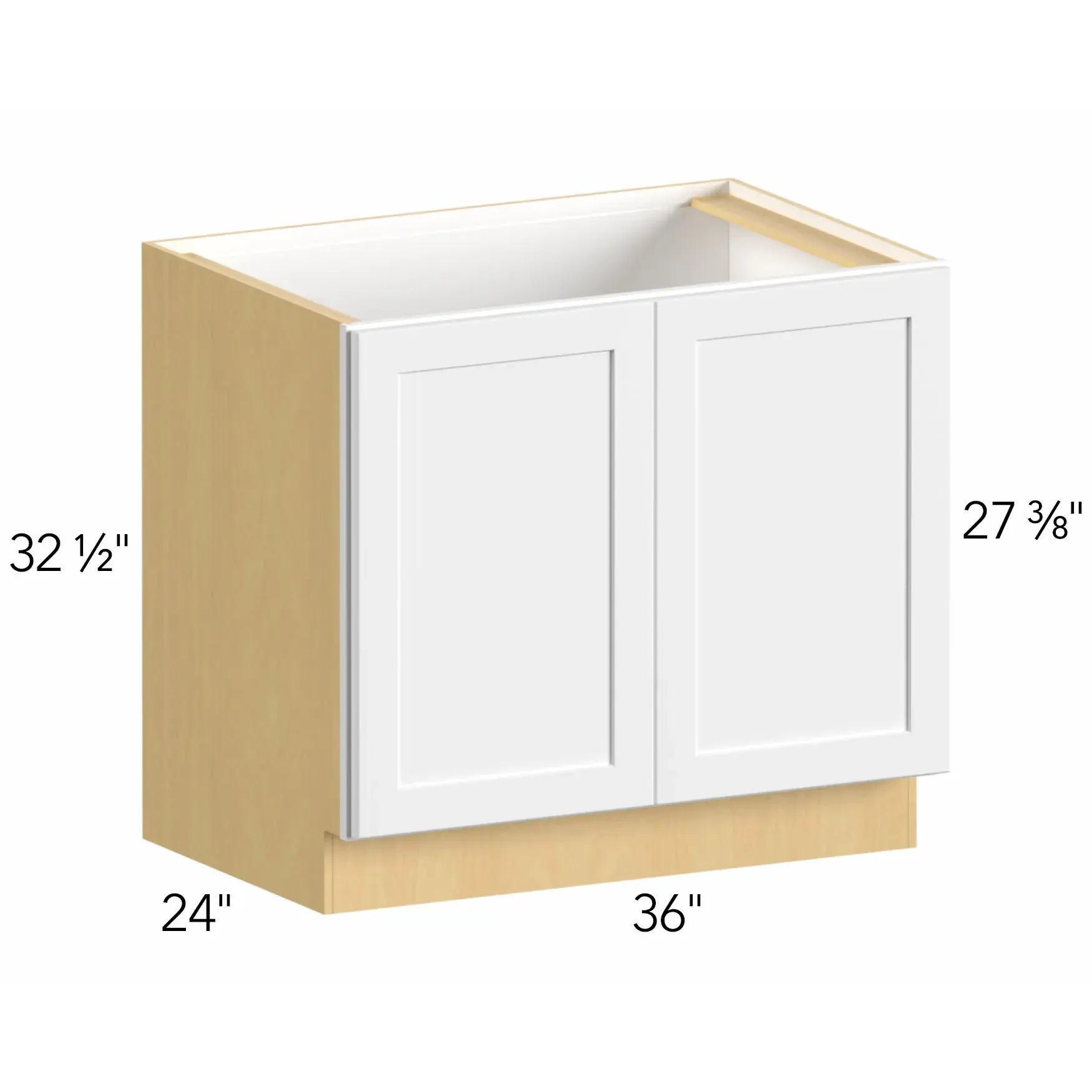 Allure® Galaxy Frost 36"W x 32.5"H x 24"D Sink Base Cabinet (ADA-SB36-R)
