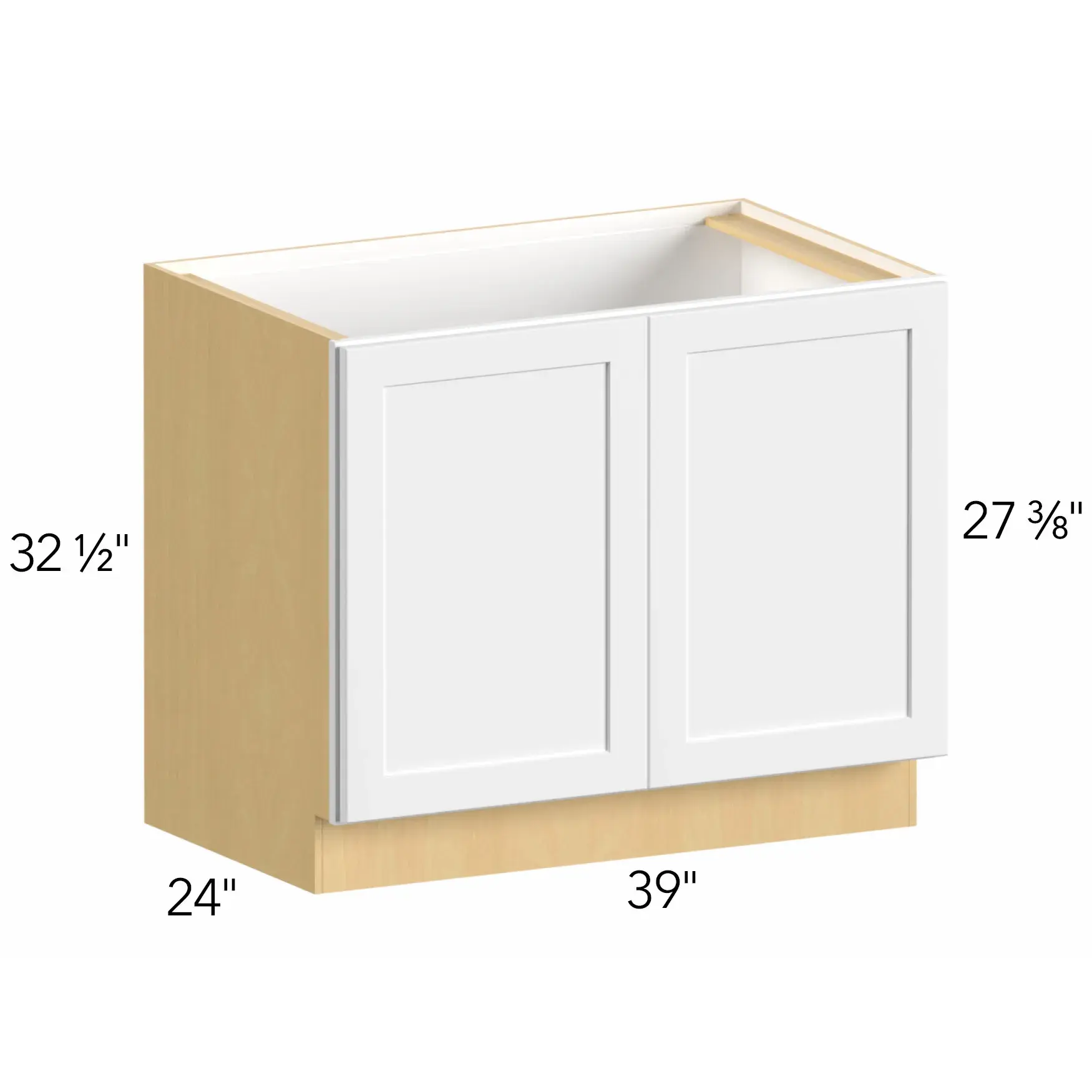 Allure® Galaxy Frost 39"W x 32.5"H x 24"D Sink Base Cabinet (ADA-SB39-R)