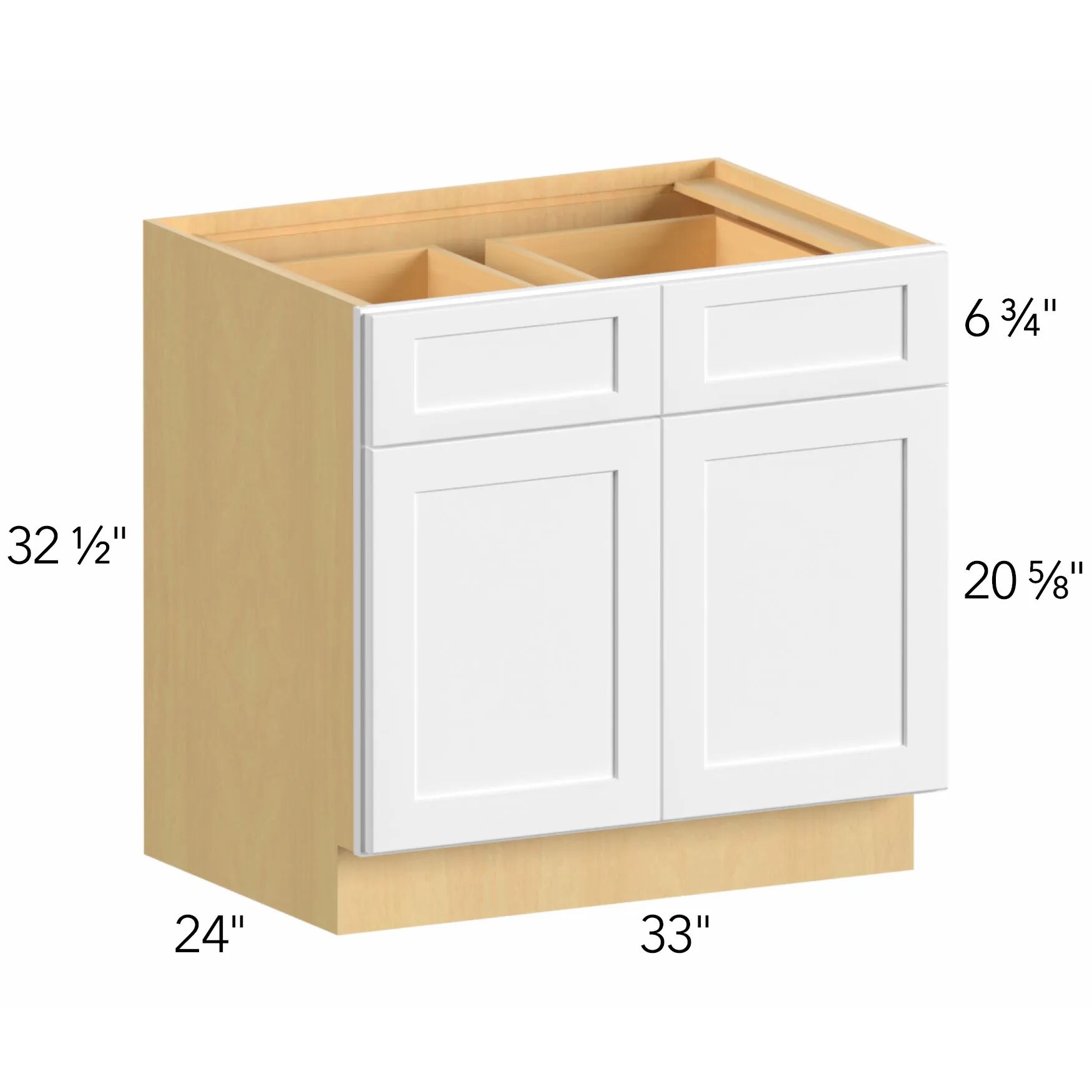 Allure® Galaxy Frost 33"W x 32.5"H x 24"D Base Cabinet (ADA-B33)