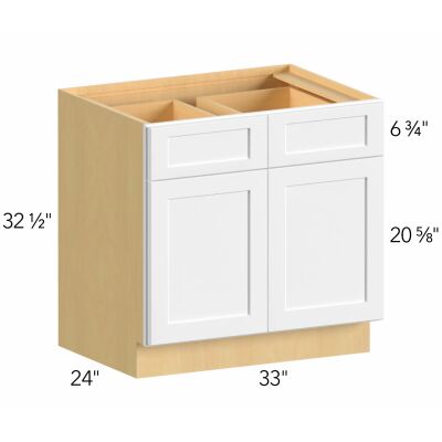 Allure® Galaxy Frost 33"W x 32.5"H x 24"D Base Cabinet (ADA-B33)