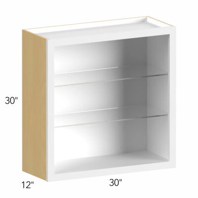 Allure® Galaxy Dove 30"W x 30"H x 12"D Wall Cabinet (Glass Ready) (NDW3030)