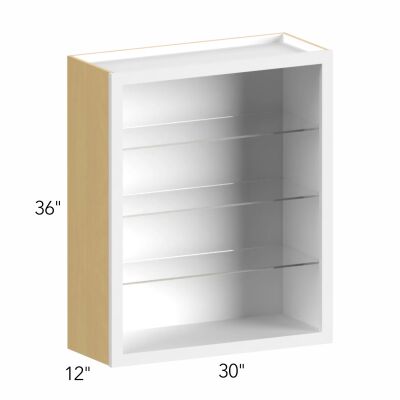 Allure® Galaxy Truffle 30"W x 36"H x 12"D Wall Cabinet (Glass Ready) (NDW3036)