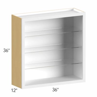 Allure® Galaxy Linen 36"W x 36"H x 12"D Wall Cabinet (Glass Ready) (NDW3636)