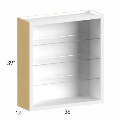 Allure® Galaxy Timber 36"W x 39"H x 12"D Wall Cabinet (Glass Ready) (NDW3639)