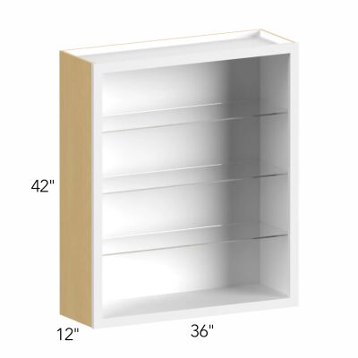 Allure® Galaxy Truffle 36"W x 42"H x 12"D Wall Cabinet (Glass Ready) (NDW3642)