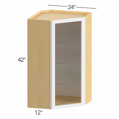 Allure® Galaxy Linen 24"W x 42"H x 24"D Diagonal Corner Wall Cabinet (Glass Ready) (NDWDC2442)