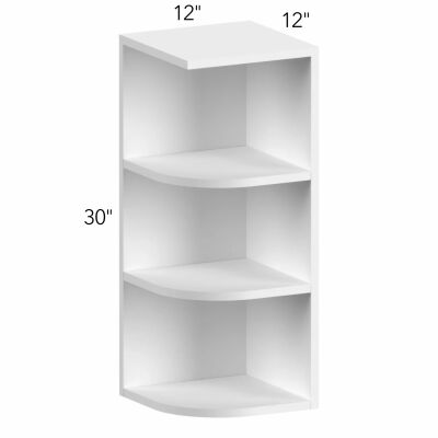 Allure® Galaxy Dove 12"W x 30"H x 12"D Wall Open End Cabinet (OE1230)