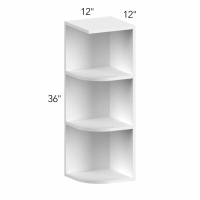 Allure® Galaxy Natural Oak 12"W x 36"H x 12"D Wall Open End Cabinet (OE1236)